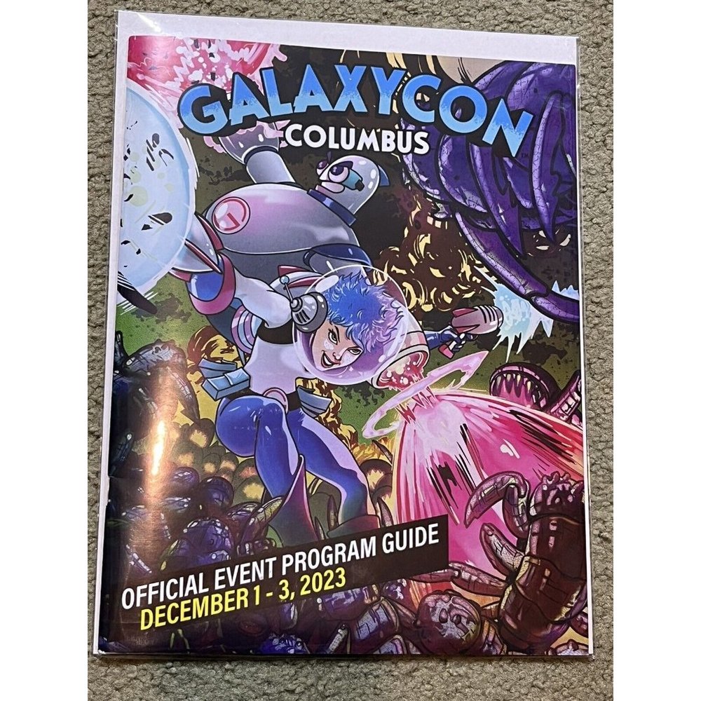 December 2023 Columbus Ohio GalaxyCon Exclusive Guide Magazine + Sunday Pass Lot